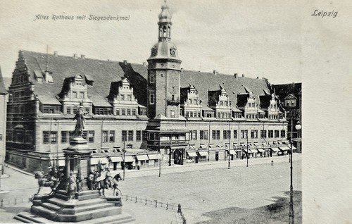 Postcard leipzig old town - postcard,